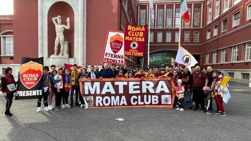Tifosi del Roma Club Matera in trasferta al seguito dell'AS Roma