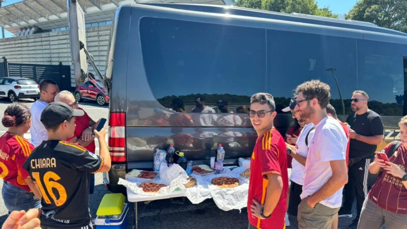 Tifosi del Roma Club Matera in trasferta al seguito dell'AS Roma