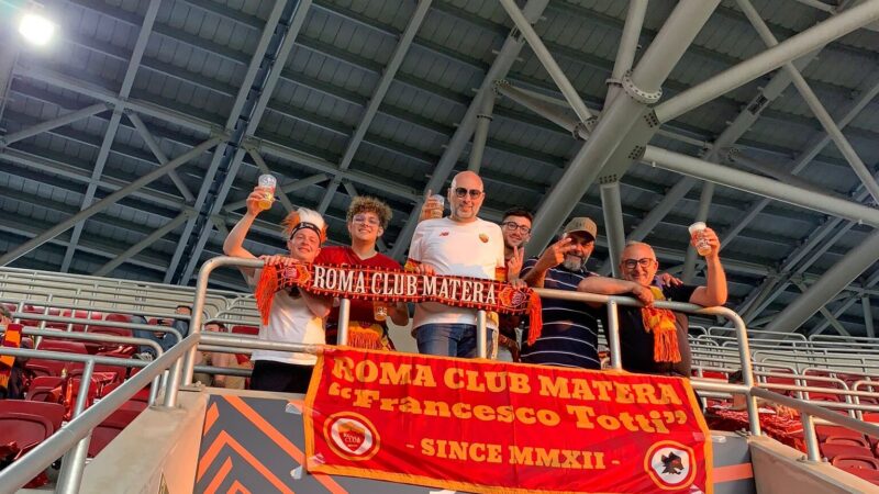 Tifosi del Roma Club Matera in trasferta al seguito dell'AS Roma