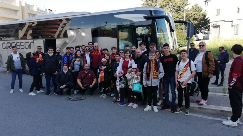 Tifosi del Roma Club Matera in trasferta al seguito dell'AS Roma