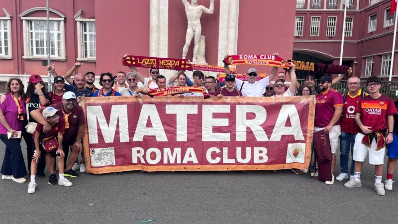 Tifosi del Roma Club Matera in trasferta al seguito dell'AS Roma