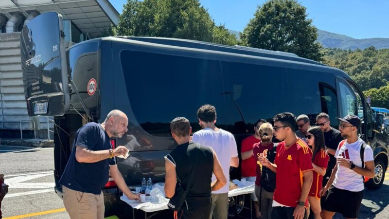 Tifosi del Roma Club Matera in trasferta al seguito dell'AS Roma