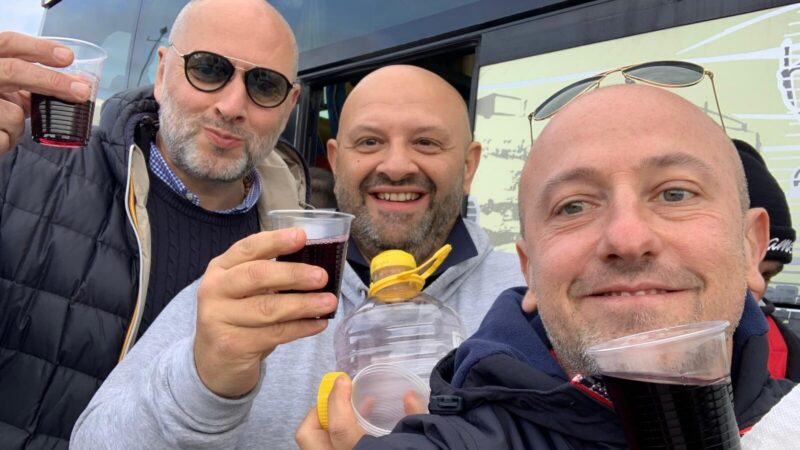 Tifosi del Roma Club Matera in trasferta al seguito dell'AS Roma