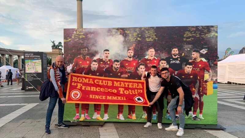 Tifosi del Roma Club Matera in trasferta al seguito dell'AS Roma