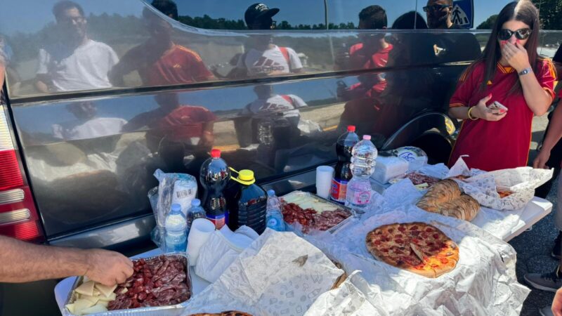 Tifosi del Roma Club Matera in trasferta al seguito dell'AS Roma