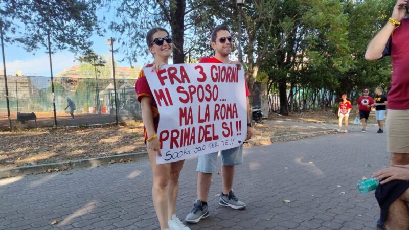 Tifosi del Roma Club Matera in trasferta al seguito dell'AS Roma