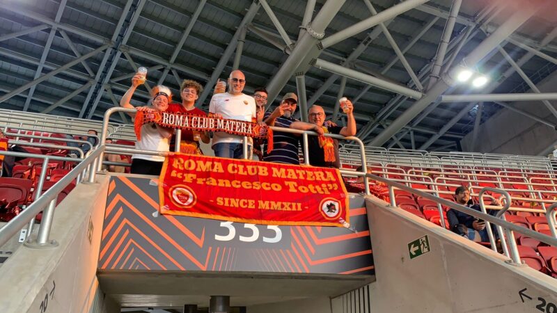 Tifosi del Roma Club Matera in trasferta al seguito dell'AS Roma