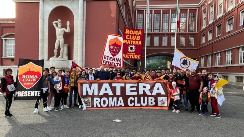 Tifosi del Roma Club Matera in trasferta al seguito dell'AS Roma