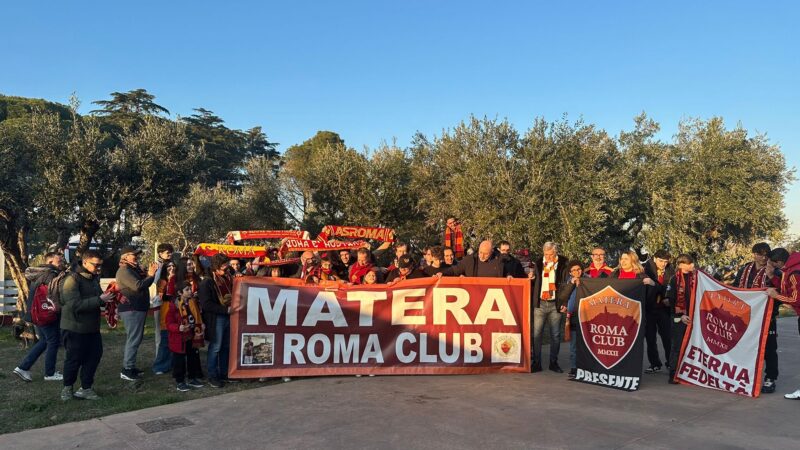 Tifosi del Roma Club Matera in trasferta al seguito dell'AS Roma