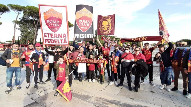 Tifosi del Roma Club Matera in trasferta al seguito dell'AS Roma