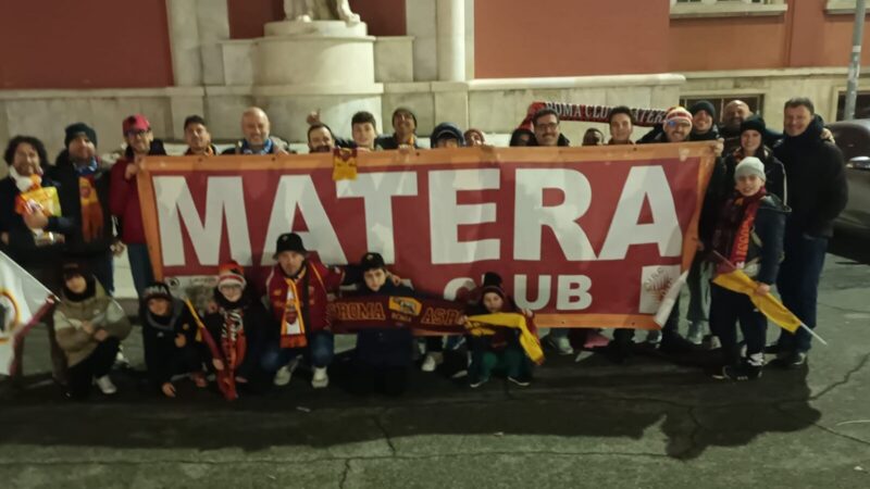 Tifosi del Roma Club Matera in trasferta al seguito dell'AS Roma