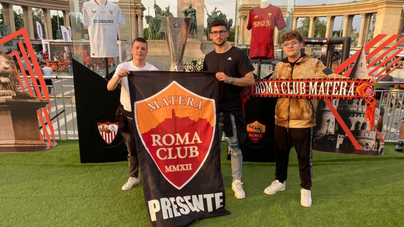 Tifosi del Roma Club Matera in trasferta al seguito dell'AS Roma