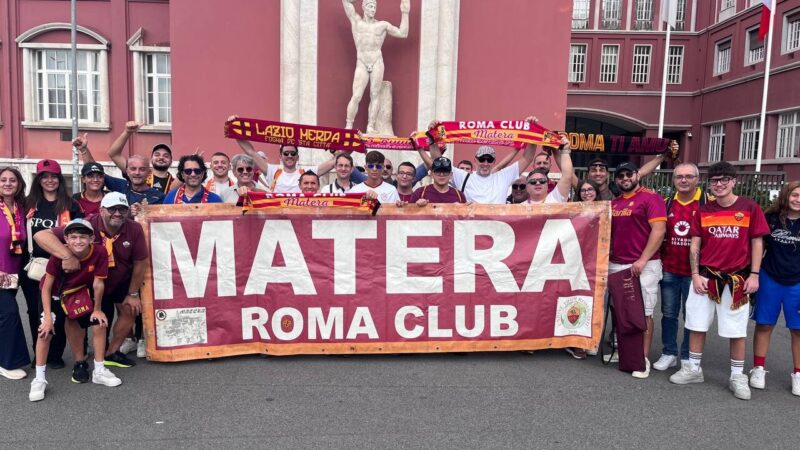 Tifosi del Roma Club Matera in trasferta al seguito dell'AS Roma