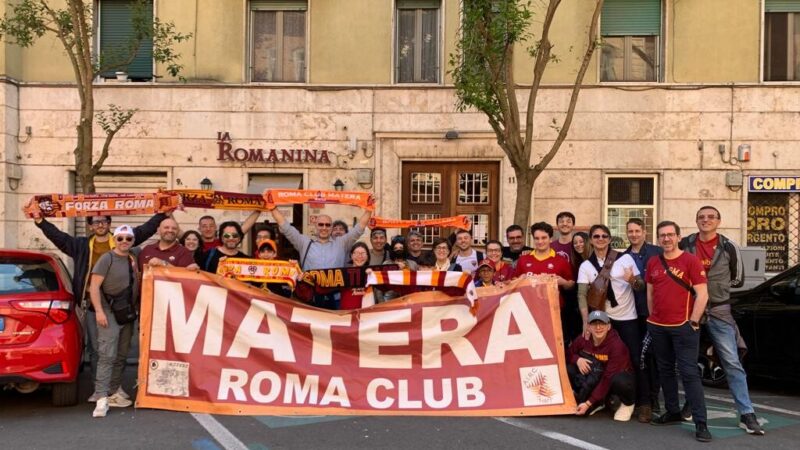 Tifosi del Roma Club Matera in trasferta al seguito dell'AS Roma