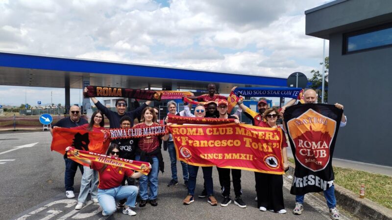 Tifosi del Roma Club Matera in trasferta al seguito dell'AS Roma