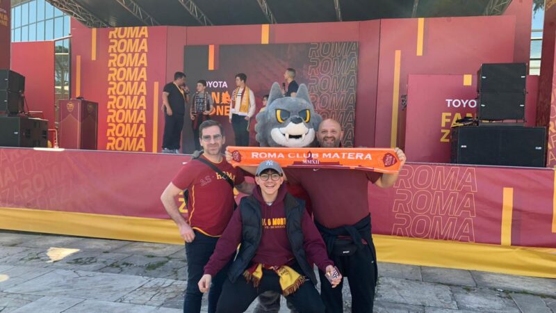 Tifosi del Roma Club Matera in trasferta al seguito dell'AS Roma