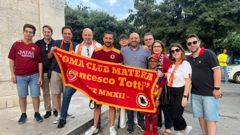 Tifosi del Roma Club Matera in trasferta al seguito dell'AS Roma