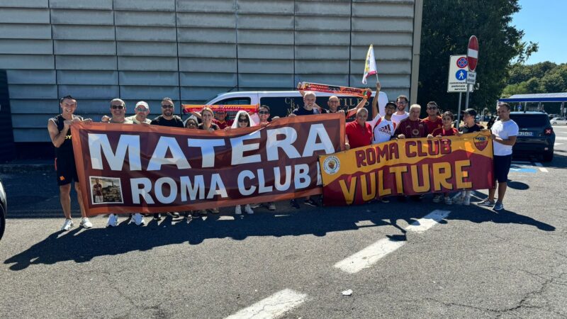 Tifosi del Roma Club Matera in trasferta al seguito dell'AS Roma