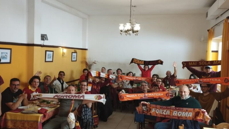 Tifosi del Roma Club Matera in trasferta al seguito dell'AS Roma