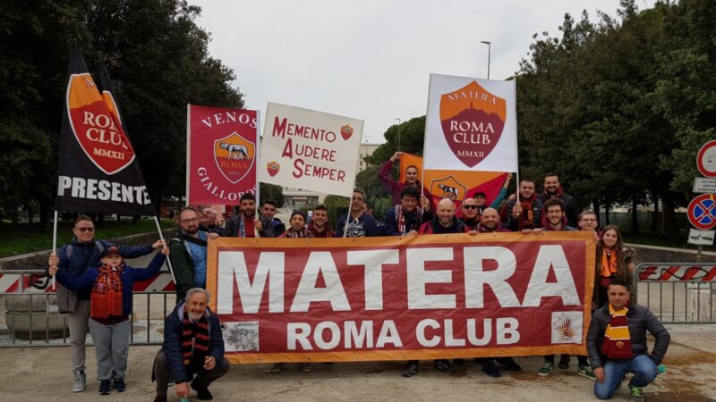 Tifosi del Roma Club Matera in trasferta al seguito dell'AS Roma