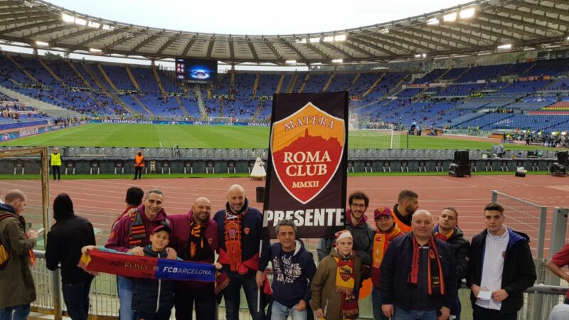 Tifosi del Roma Club Matera in trasferta al seguito dell'AS Roma