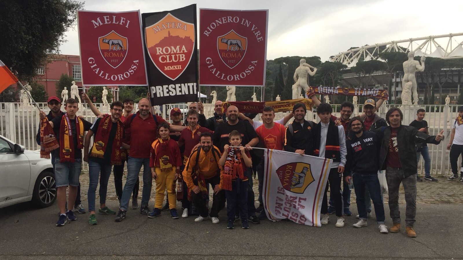 Tifosi del Roma Club Matera in trasferta al seguito dell'AS Roma
