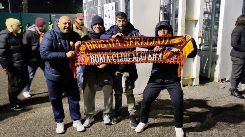 Tifosi del Roma Club Matera in trasferta al seguito dell'AS Roma