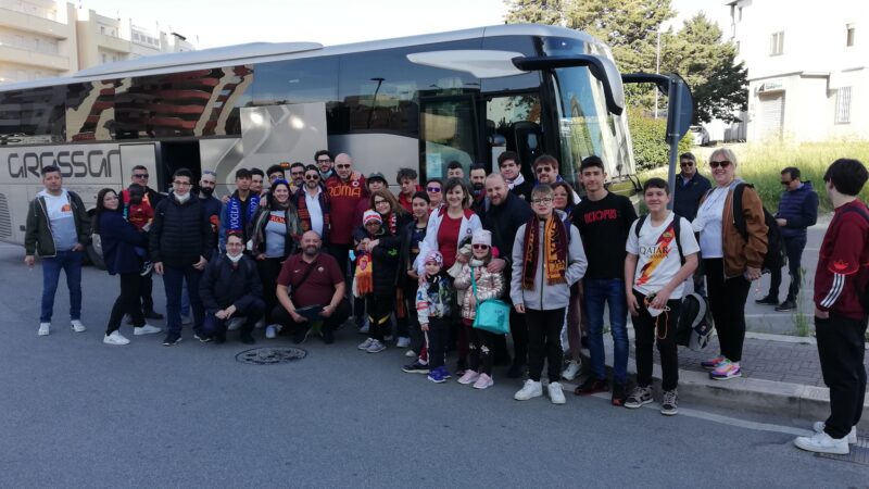 Tifosi del Roma Club Matera in trasferta al seguito dell'AS Roma