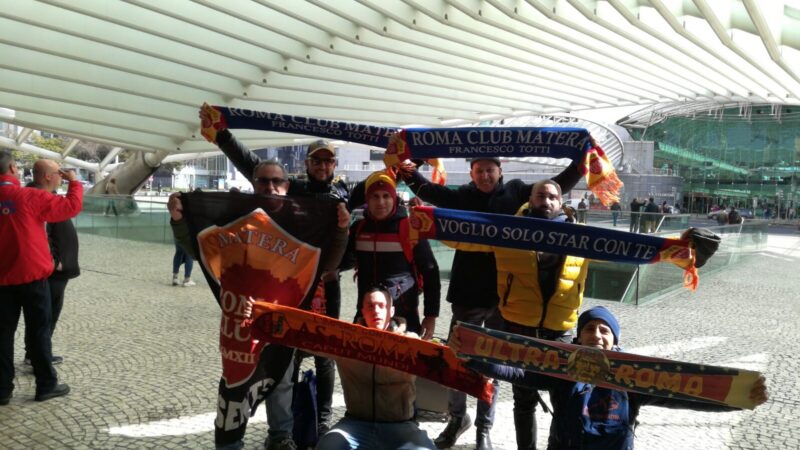 Tifosi del Roma Club Matera in trasferta al seguito dell'AS Roma